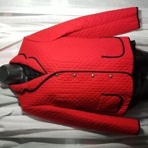 Sz L Beautiful Austrian Made Wool Quilted Jacket